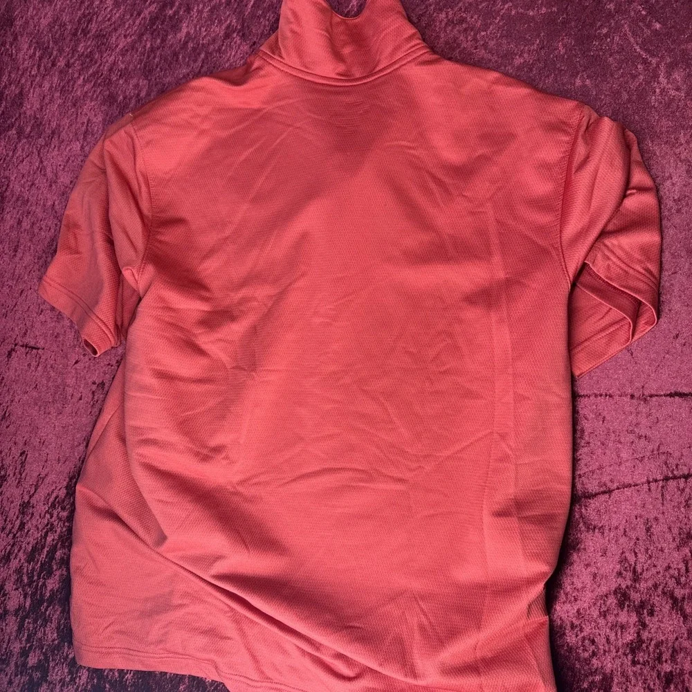 Nike Golf Dri-Fit Men's Red Short Sleeve Polo Golf Shirt‎ XL 3D Logo